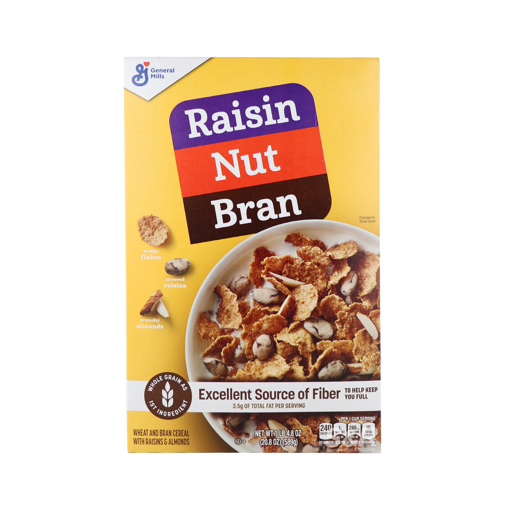 General Mills Raisin Nut Bran Cereal 589g General Mills Raisin Nut Bran Cereal 589g